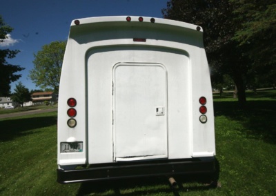 Limo Coach 22 Passenger Turtle Top Rear View